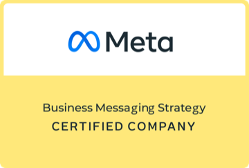 Selo Meta · Business Messaging Strategy · Certified Company